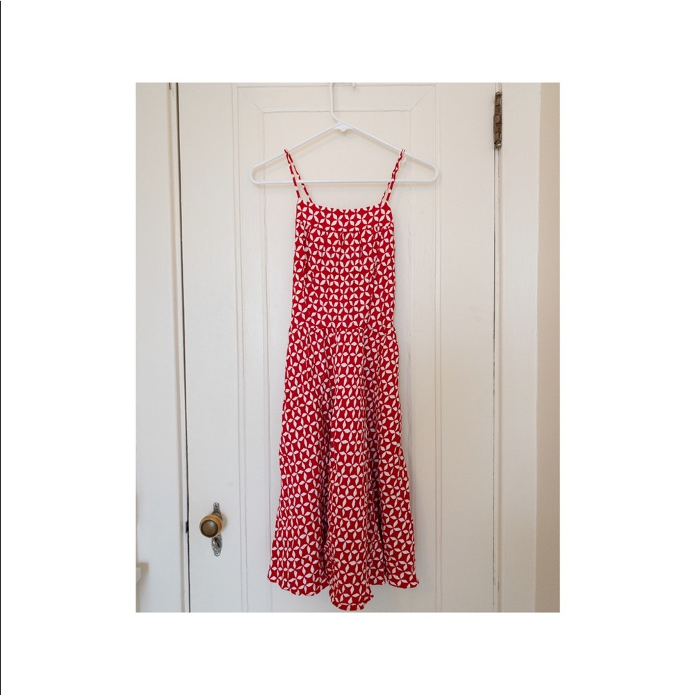 Red LOFT Midi Dress